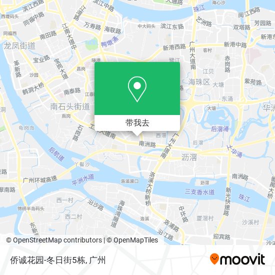 侨诚花园-冬日街5栋地图