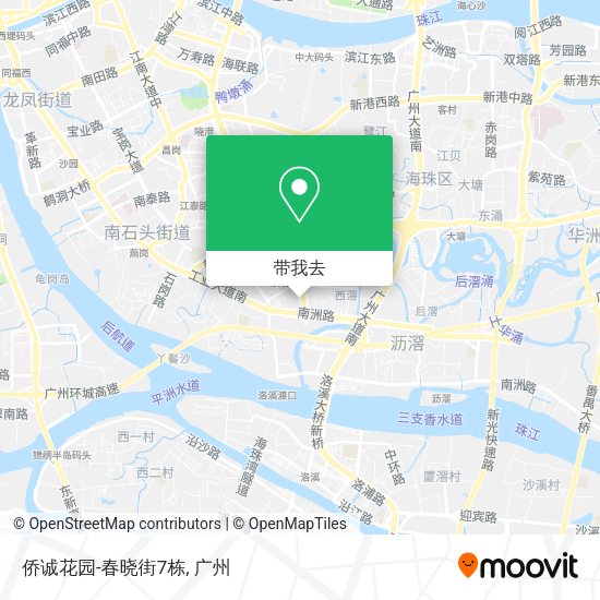 侨诚花园-春晓街7栋地图