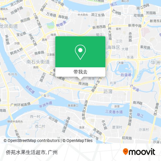 侨苑水果生活超市地图
