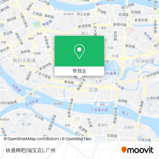 铁通网吧(瑞宝店)地图