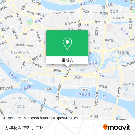 万华花园-东2门地图