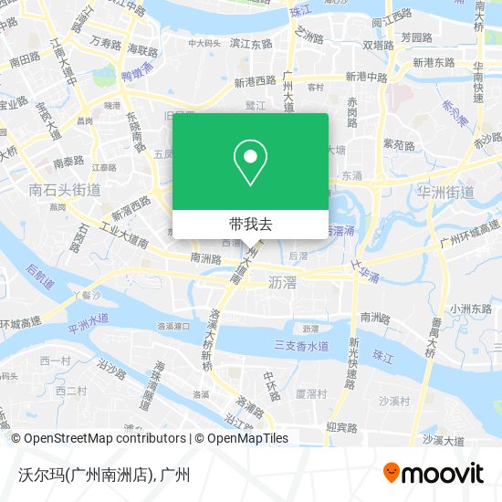 沃尔玛(广州南洲店)地图