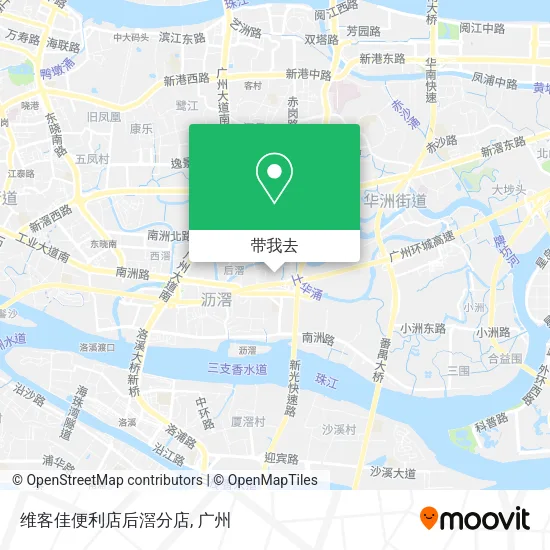 维客佳便利店后滘分店地图