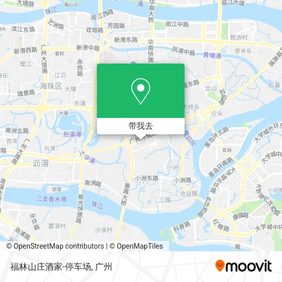 福林山庄酒家-停车场地图