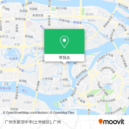 广州市新滘中学(土华校区)地图