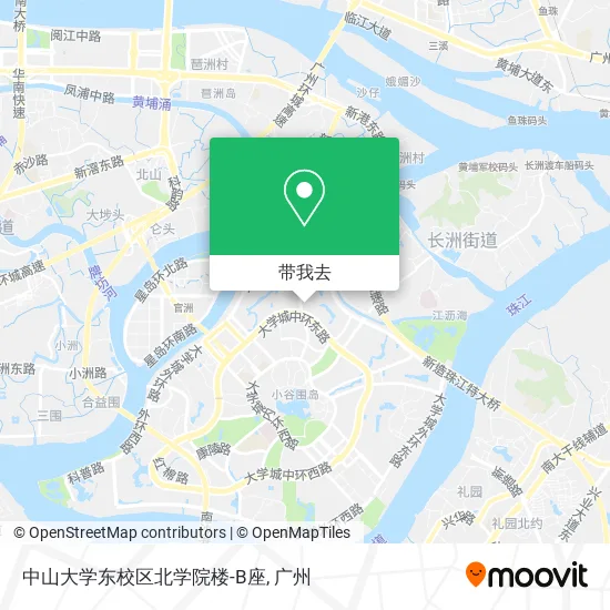 中山大学东校区北学院楼-B座地图