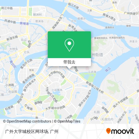 广外大学城校区网球场地图