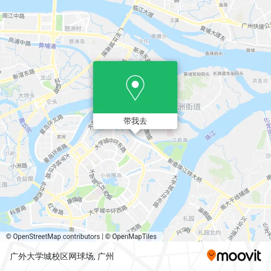 广外大学城校区网球场地图