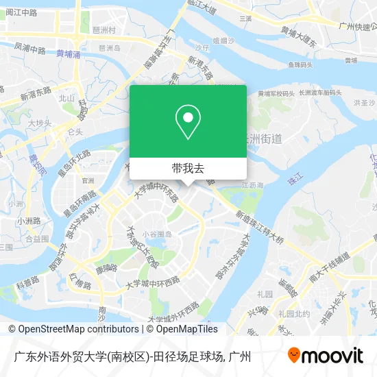 广东外语外贸大学(南校区)-田径场足球场地图