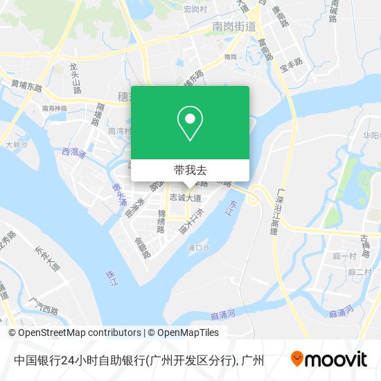 中国银行24小时自助银行(广州开发区分行)地图