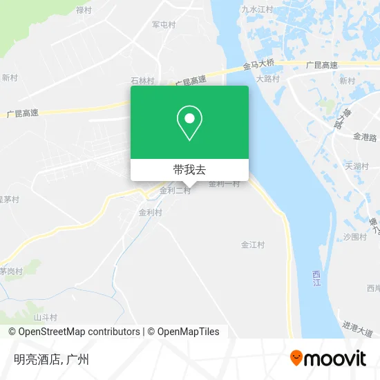 明亮酒店地图