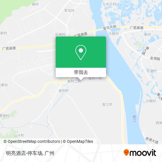 明亮酒店-停车场地图