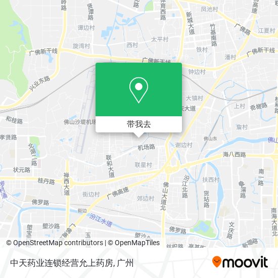 中天药业连锁经营允上药房地图