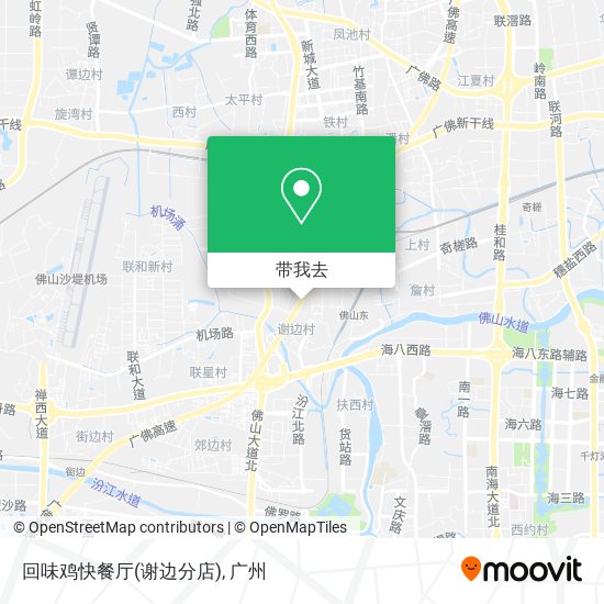 回味鸡快餐厅(谢边分店)地图