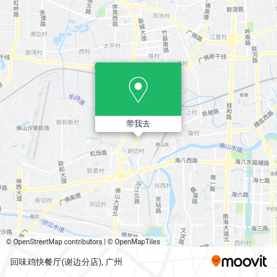 回味鸡快餐厅(谢边分店)地图