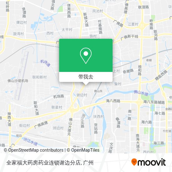 全家福大药房药业连锁谢边分店地图