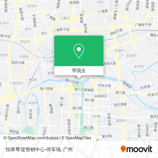 怡翠尊堤营销中心-停车场地图