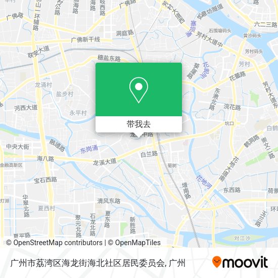广州市荔湾区海龙街海北社区居民委员会地图