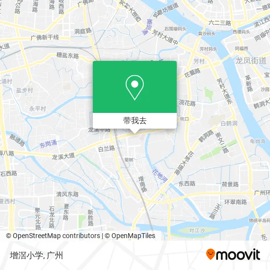 增滘小学地图