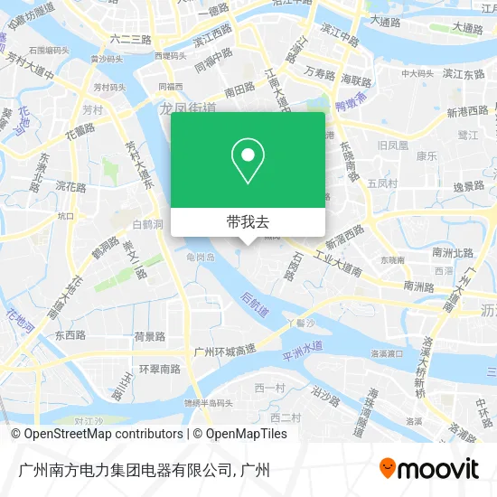 广州南方电力集团电器有限公司地图