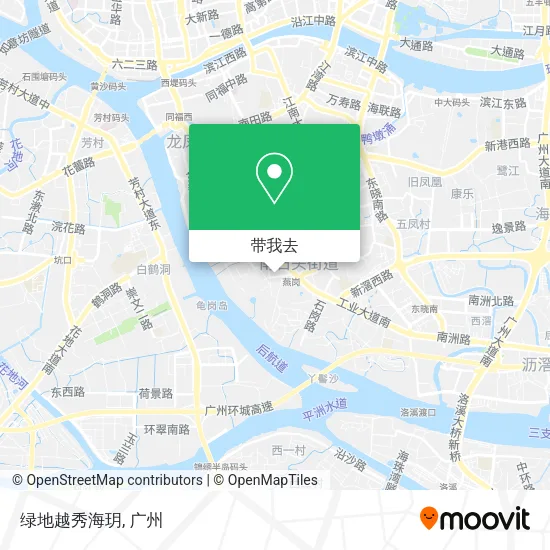 绿地越秀海玥地图