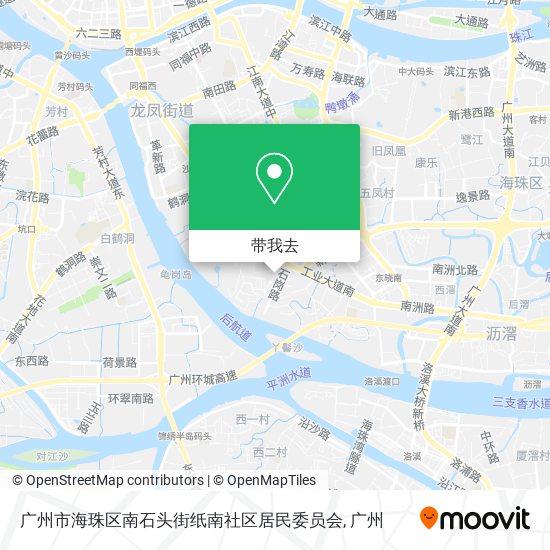 广州市海珠区南石头街纸南社区居民委员会地图