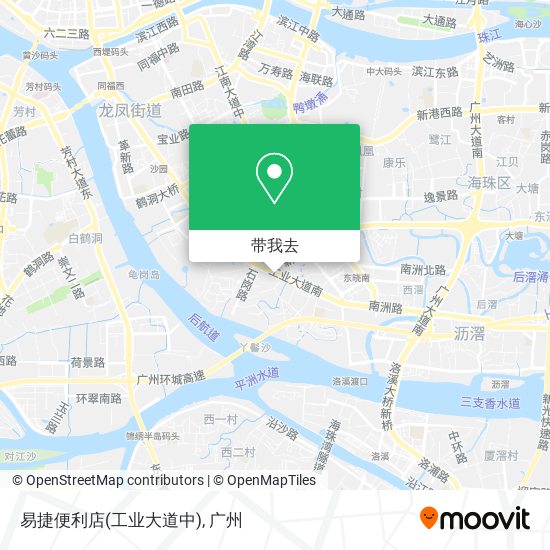 易捷便利店(工业大道中)地图