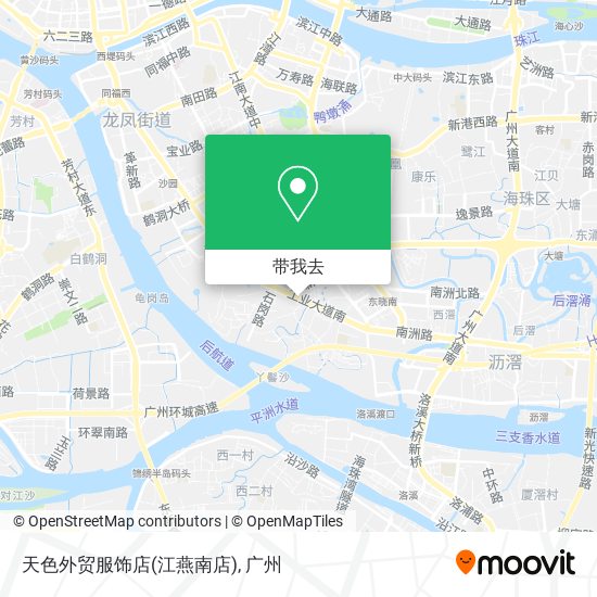 天色外贸服饰店(江燕南店)地图