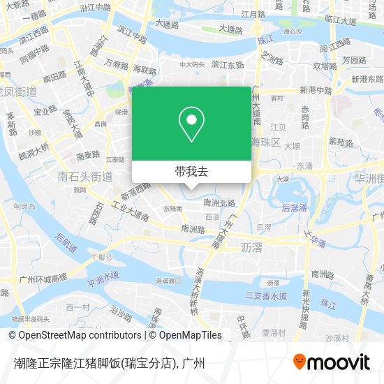 潮隆正宗隆江猪脚饭(瑞宝分店)地图