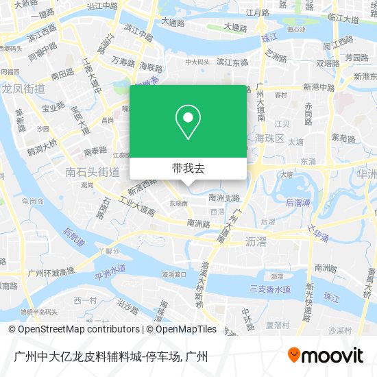 广州中大亿龙皮料辅料城-停车场地图