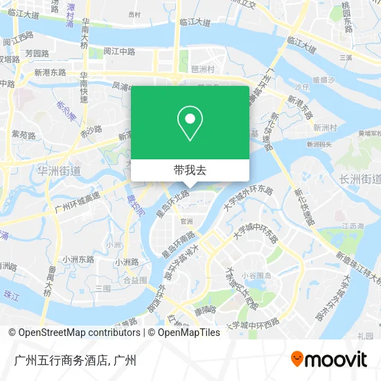 广州五行商务酒店地图