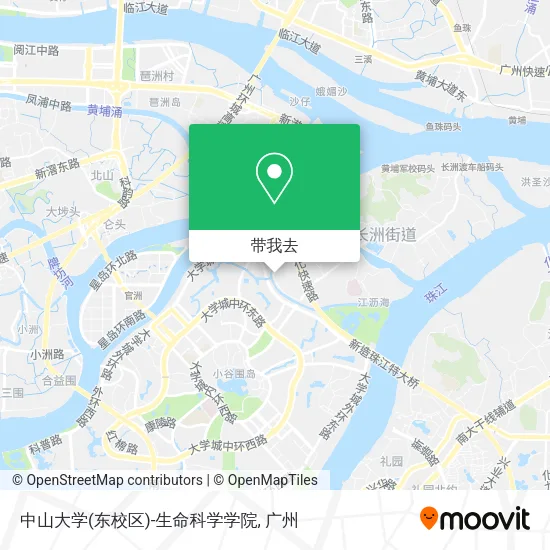 中山大学(东校区)-生命科学学院地图