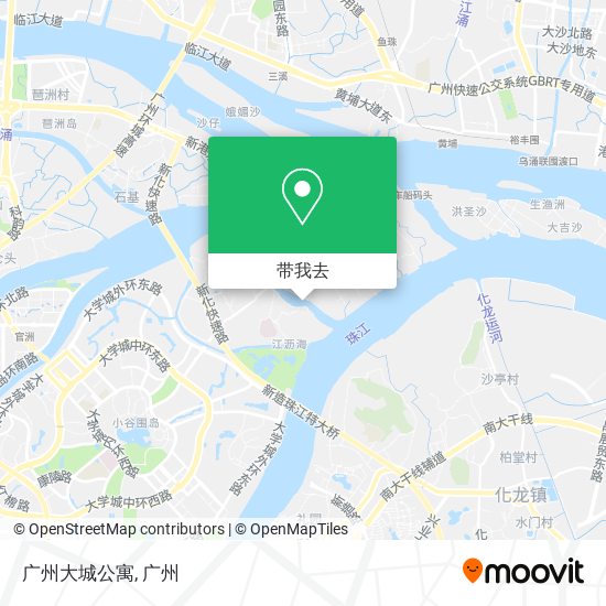 广州大城公寓地图
