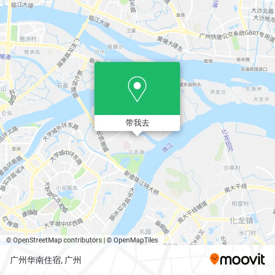 广州华南住宿地图