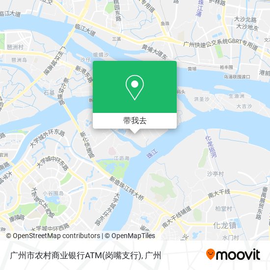 广州市农村商业银行ATM(岗嘴支行)地图