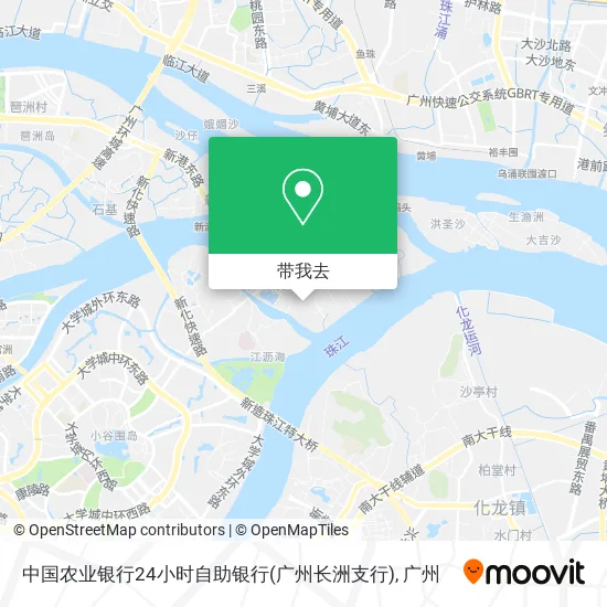中国农业银行24小时自助银行(广州长洲支行)地图