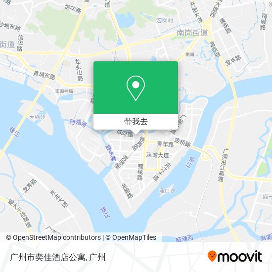 广州市奕佳酒店公寓地图