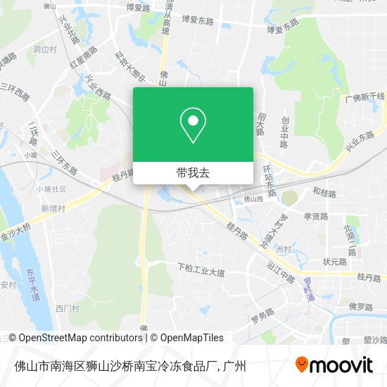 佛山市南海区狮山沙桥南宝冷冻食品厂地图