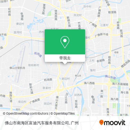 佛山市南海区富迪汽车服务有限公司地图