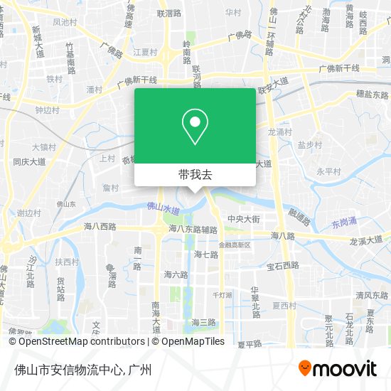 佛山市安信物流中心地图