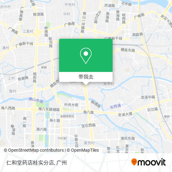 仁和堂药店桂实分店地图