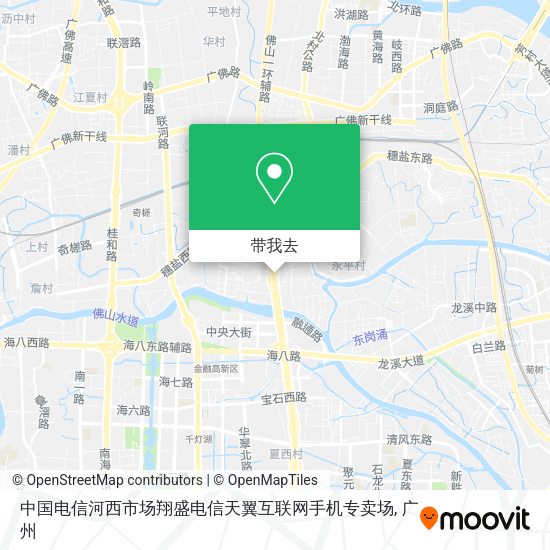 中国电信河西市场翔盛电信天翼互联网手机专卖场地图
