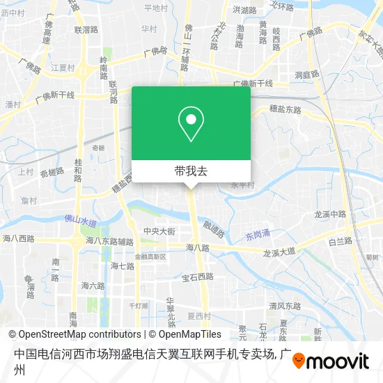 中国电信河西市场翔盛电信天翼互联网手机专卖场地图