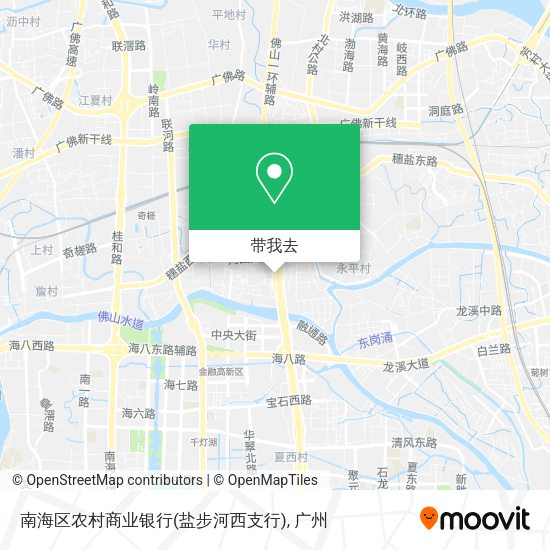南海区农村商业银行(盐步河西支行)地图