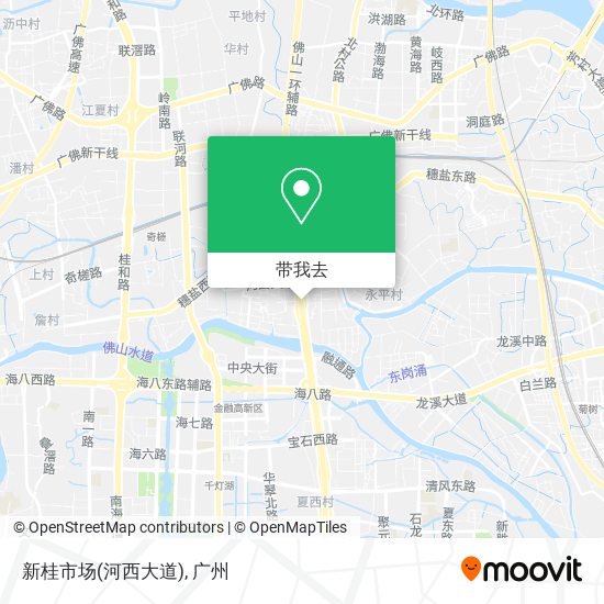新桂市场(河西大道)地图