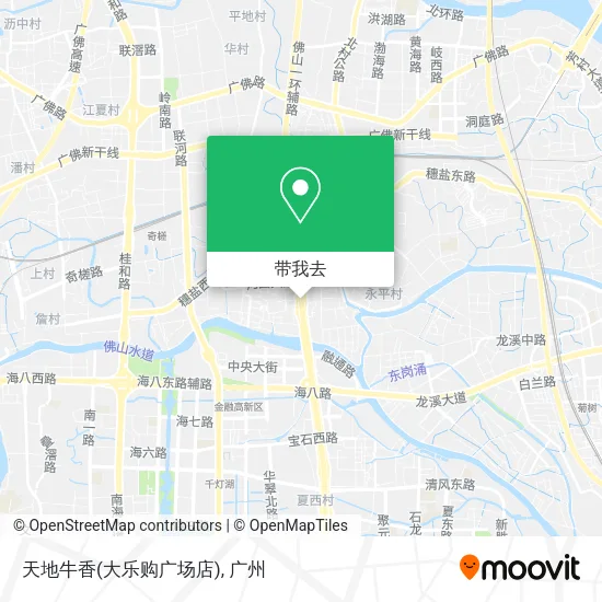 天地牛香(大乐购广场店)地图