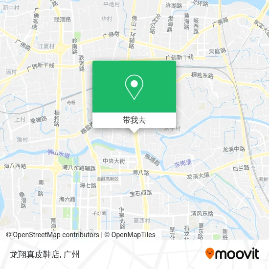 龙翔真皮鞋店地图