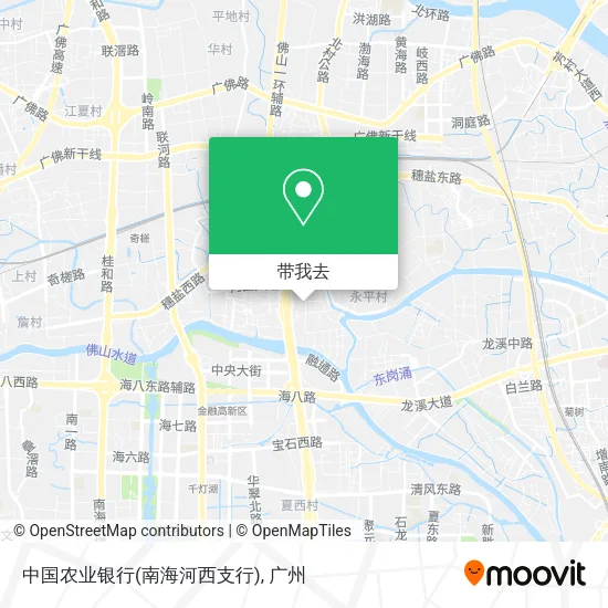 中国农业银行(南海河西支行)地图