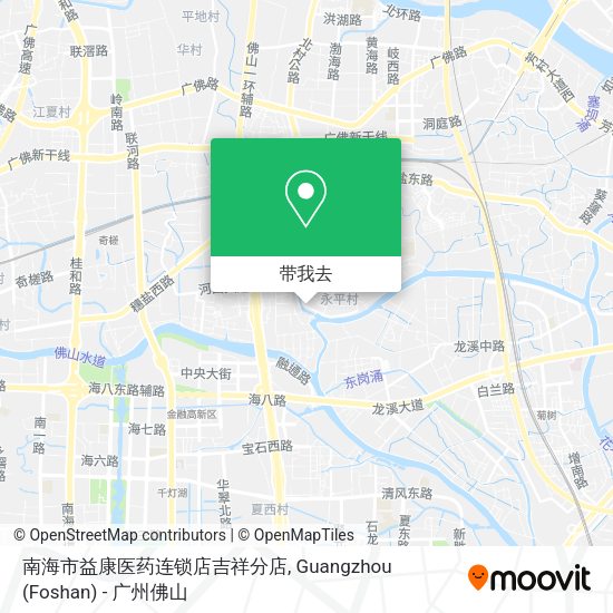 南海市益康医药连锁店吉祥分店地图