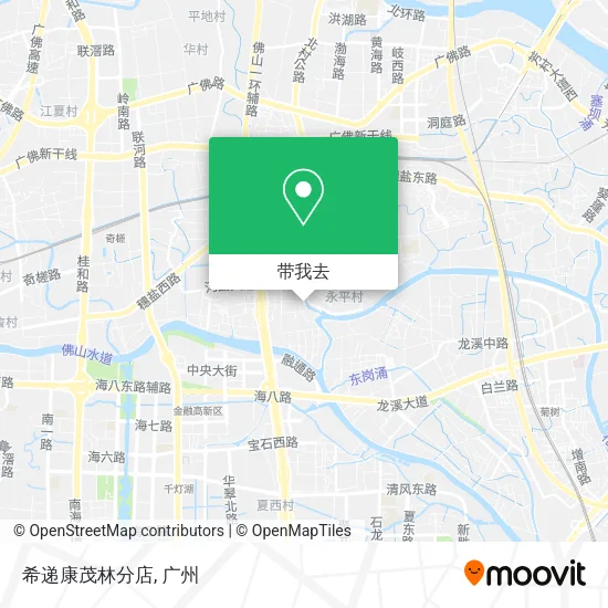 希递康茂林分店地图